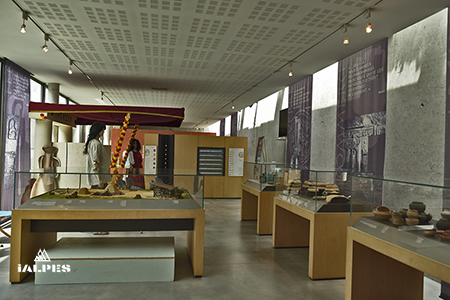Salle d'expo, Musée gallo-romain d'Aoste,  Isère